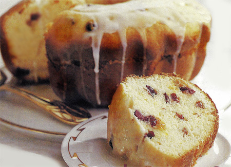 Lemon Cranberry Pound Cake