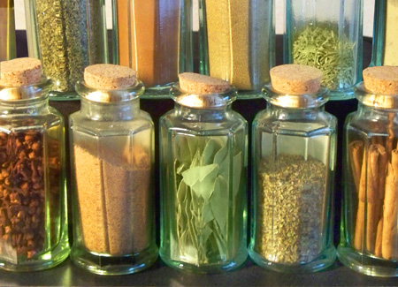 Herbs & Spices in Kitchen
