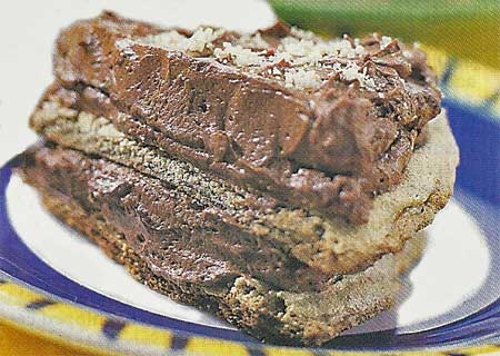 Chocolate Hazelnut Meringue Torte