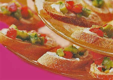 Red Pepper Bruschetta