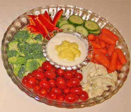 Vegetable Platter With Dip