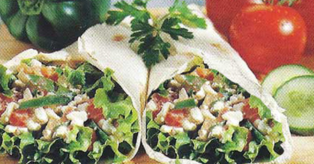 Cheese Salsa Salad Wraps